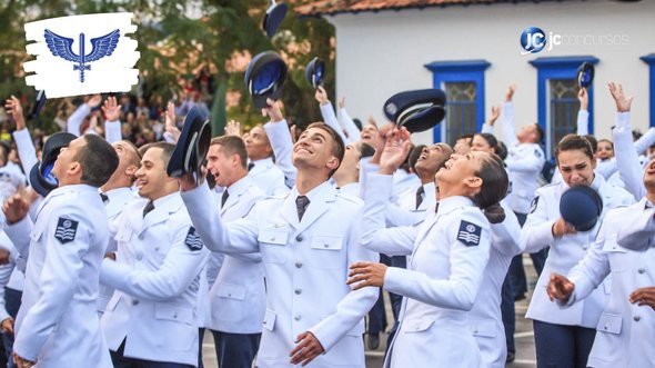 Concurso da Aeronáutica: alunos do CFS durante cerimônia de formatura na EEAR - Foto: Divulgação
