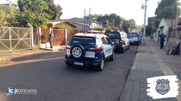 Concurso da Guarda Municipal de Foz do Iguaçu: agentes durante operação - Foto: Divulgação