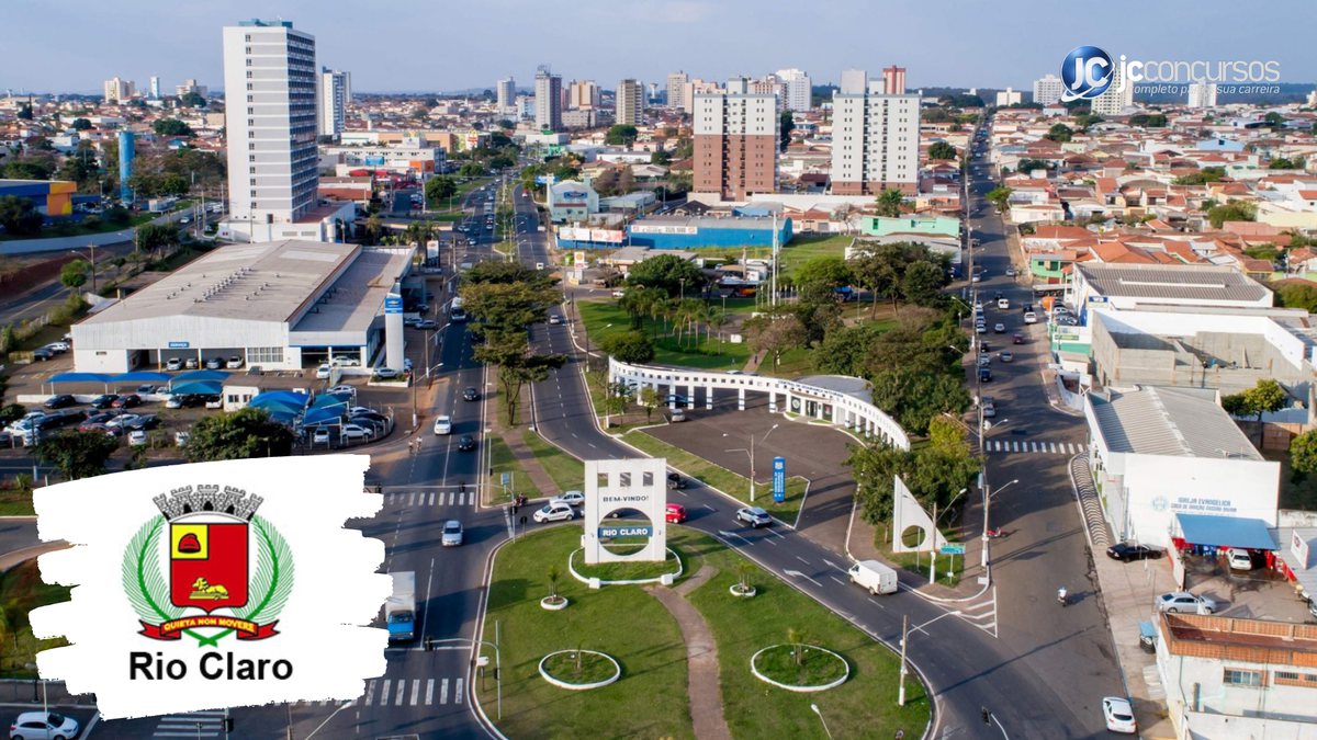 Concurso da FMS de Rio Claro SP: vista aérea da cidade