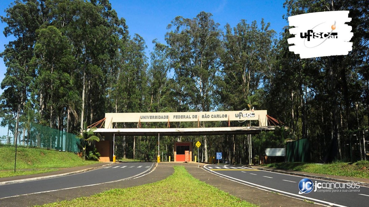 Processo seletivo da UFSCar SP: entrada do Campus São Carlos