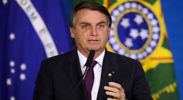 Concursos PF e PRF: presidente Jair Bolsonaro durante discurso - Marcelo Camargo/Agência Brasil