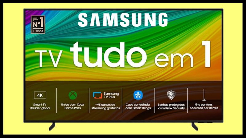 Smart TV Samsung QLED  4K - Divulgação