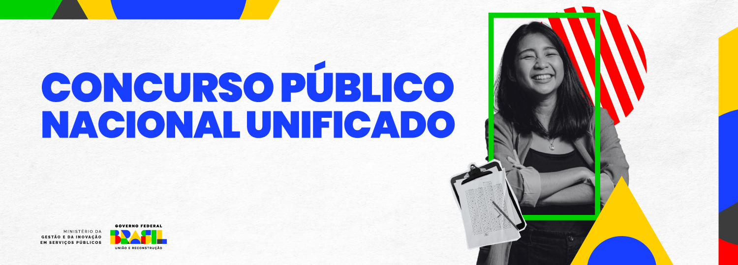 Banner divulgado no site do MGI promovendo o Concurso Nacional Unificado 